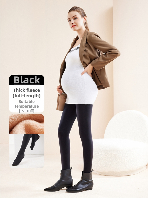 Chunyi kismama csípőtámaszos és fenékemelést segítő, meleg leggings, polár béléssel és vastagított, bőrszínű harisnyanadrág