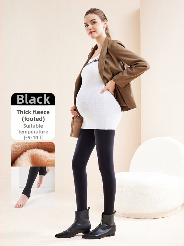 Chunyi kismama csípőtámaszos és fenékemelést segítő, meleg leggings, polár béléssel és vastagított, bőrszínű harisnyanadrág