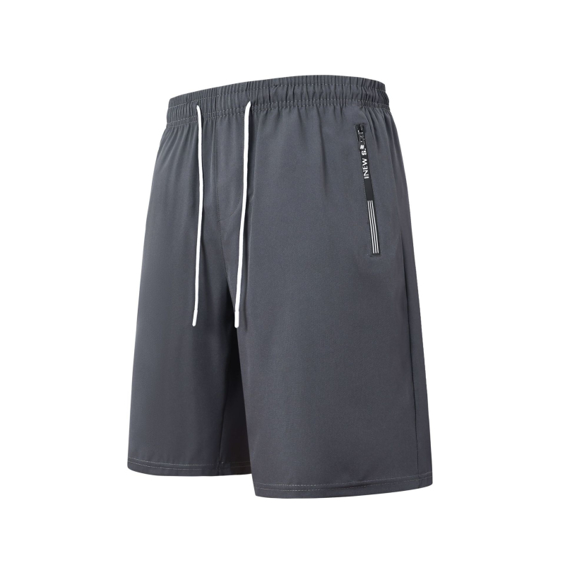 Pantaloni scurți sport din mătase de gheață populari transfrontalieri pentru bărbați, pantaloni subțiri de vară, cu uscare rapidă, casual, cu cinci puncte, pantaloni de plajă elastici lejeri pentru bărbați