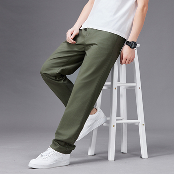 Férfi vékony, lezser nadrág, plus size tavaszi és őszi sportnadrág, laza, egyenes szabású nadrág, pamut overall, határokon átnyúló vásárlásra is kapható.