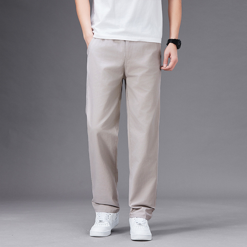 Férfi vékony, lezser nadrág, plus size tavaszi és őszi sportnadrág, laza, egyenes szabású nadrág, pamut overall, határokon átnyúló vásárlásra is kapható.