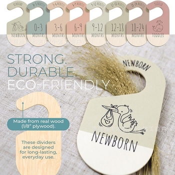 Ξύλινο διαχωριστικό για νεογέννητο μωρό, ξύλινο διαχωριστικό για ρούχα μωρού, κρεβατοκάμαρα, ξύλινο διαχωριστικό για ρούχα μωρού