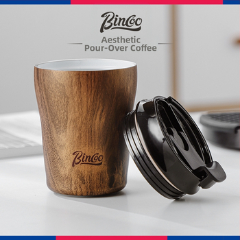 Bincoo kohvitass/fikseeritud pihustiga portselanist suure mahutavusega termoskruus retro värviväärtusega kaasaskantav tass
