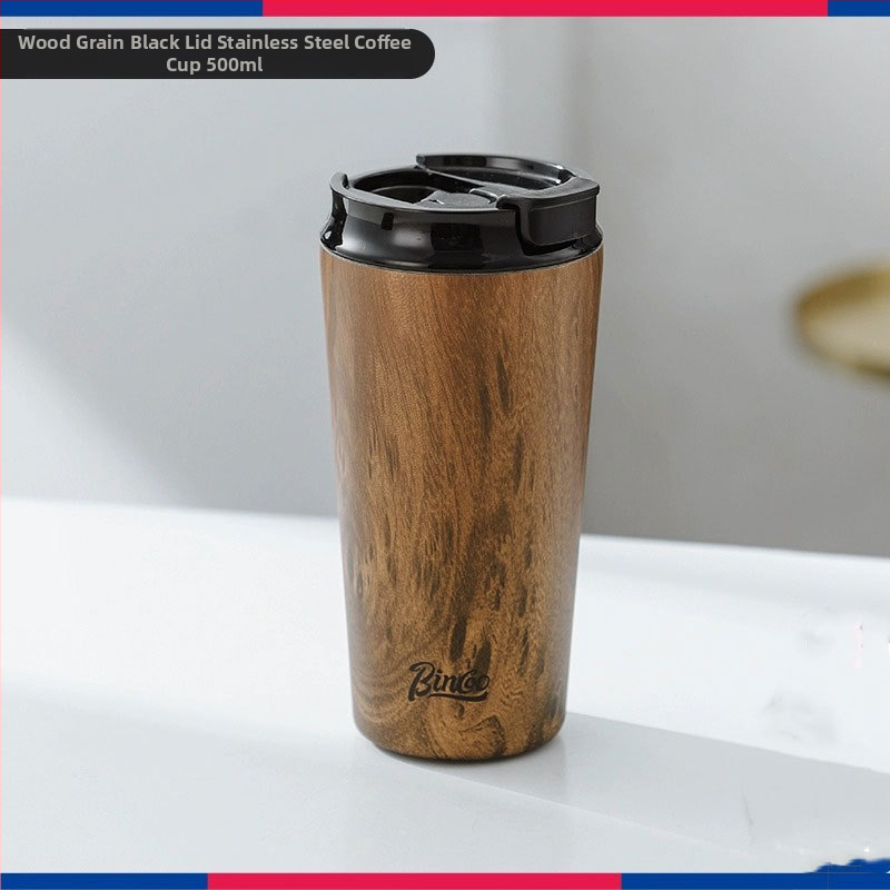 Bincoo kohvitass/fikseeritud pihustiga portselanist suure mahutavusega termoskruus retro värviväärtusega kaasaskantav tass