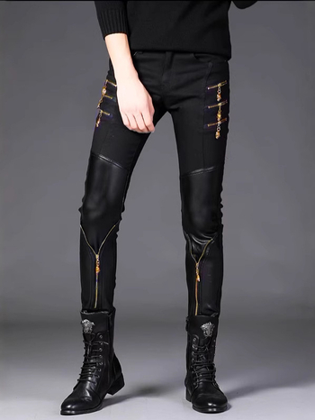 2024 őszi farmernadrág, férfi új, rugalmas, karcsúsított, lezser, négy évszakos, fekete, kis méretű, egyenes szárú, karcsúsított, ifjúsági karcsúsított nadrág