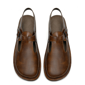 Sandale transfrontaliere pentru bărbați 2025, vară nouă, îmbrăcăminte de plajă, pantofi pentru bărbați, stil european și american, sandale plate distinctive