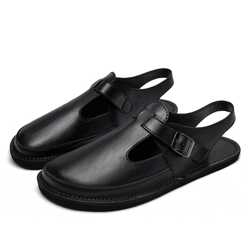 Sandale transfrontaliere pentru bărbați 2025, vară nouă, îmbrăcăminte de plajă, pantofi pentru bărbați, stil european și american, sandale plate distinctive