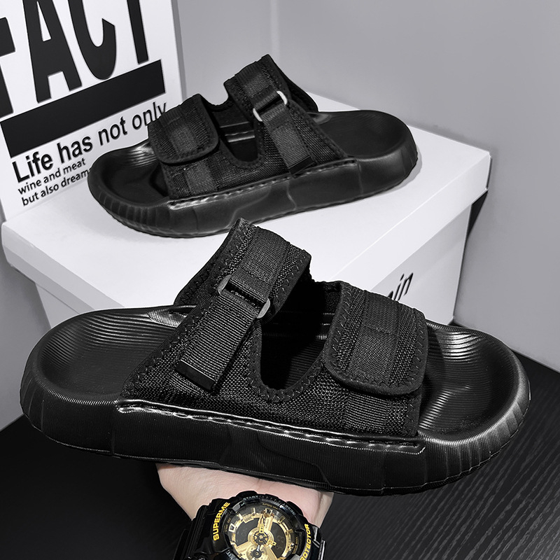 2025 új nyári szandálok férfi lélegző külső papucsok férfi sport puha talpú strandcipők csúszásmentes nagykereskedelem