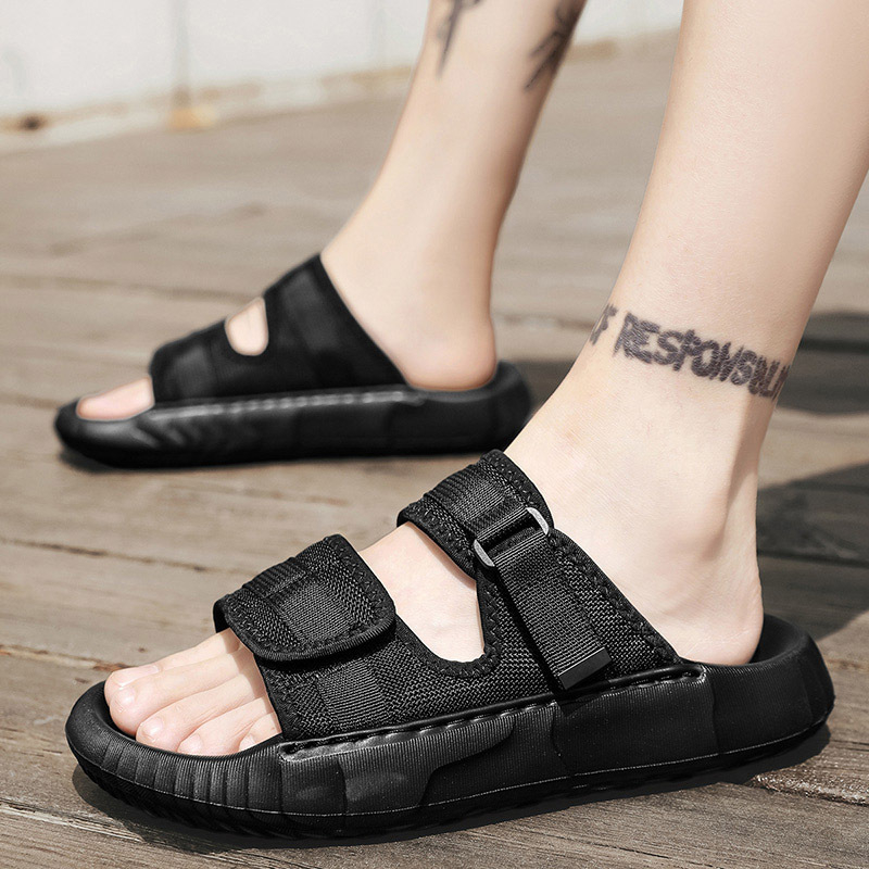 2025 új nyári szandálok férfi lélegző külső papucsok férfi sport puha talpú strandcipők csúszásmentes nagykereskedelem