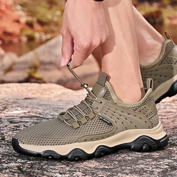 [Stoc disponibil] 2025 Sandale pentru bărbați, vară, exterior, cu vârf decupat, sandale pentru bărbați, antiderapante, rezistente la uzură, pantofi sport casual