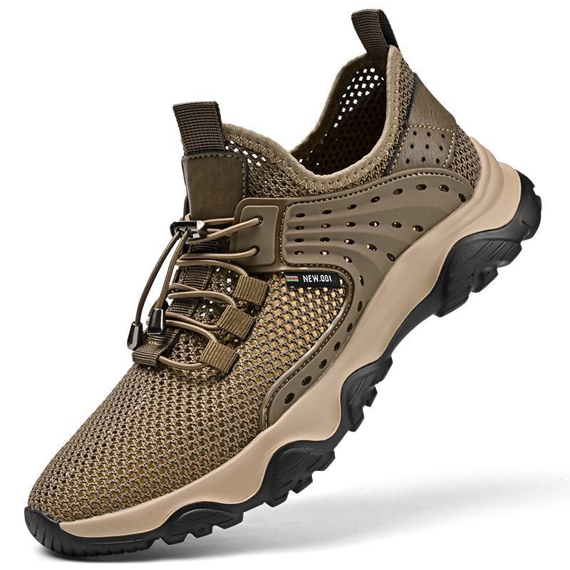 [Stoc disponibil] 2025 Sandale pentru bărbați, vară, exterior, cu vârf decupat, sandale pentru bărbați, antiderapante, rezistente la uzură, pantofi sport casual