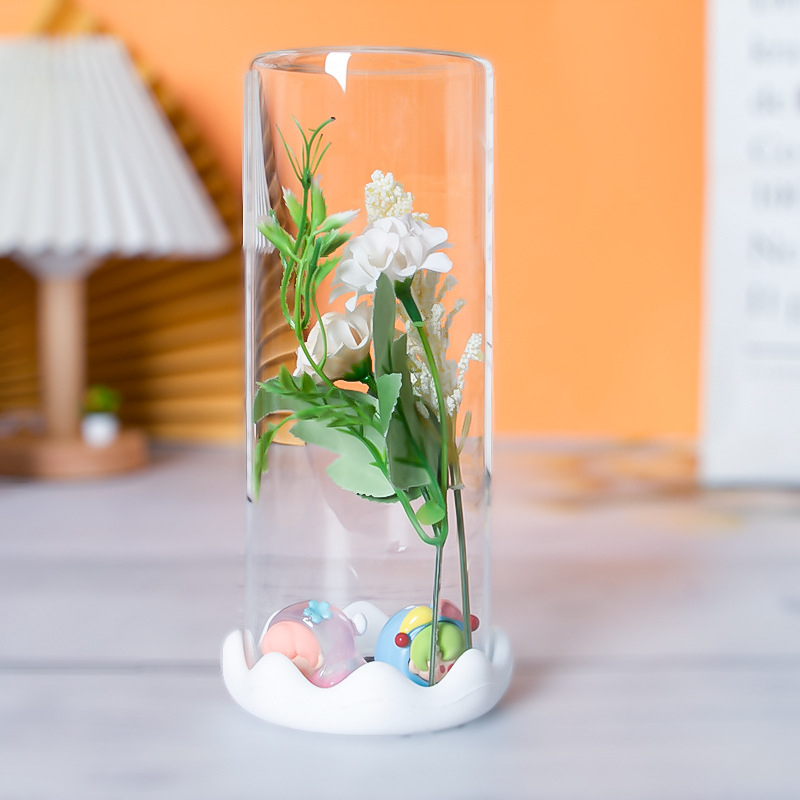 Nagykereskedelmi aranyos gabonagyöngyök tárolóedény átlátszó csattal felhőtakaró üvegedénybe aranyos gabonababa tároló dekoráció ajándék