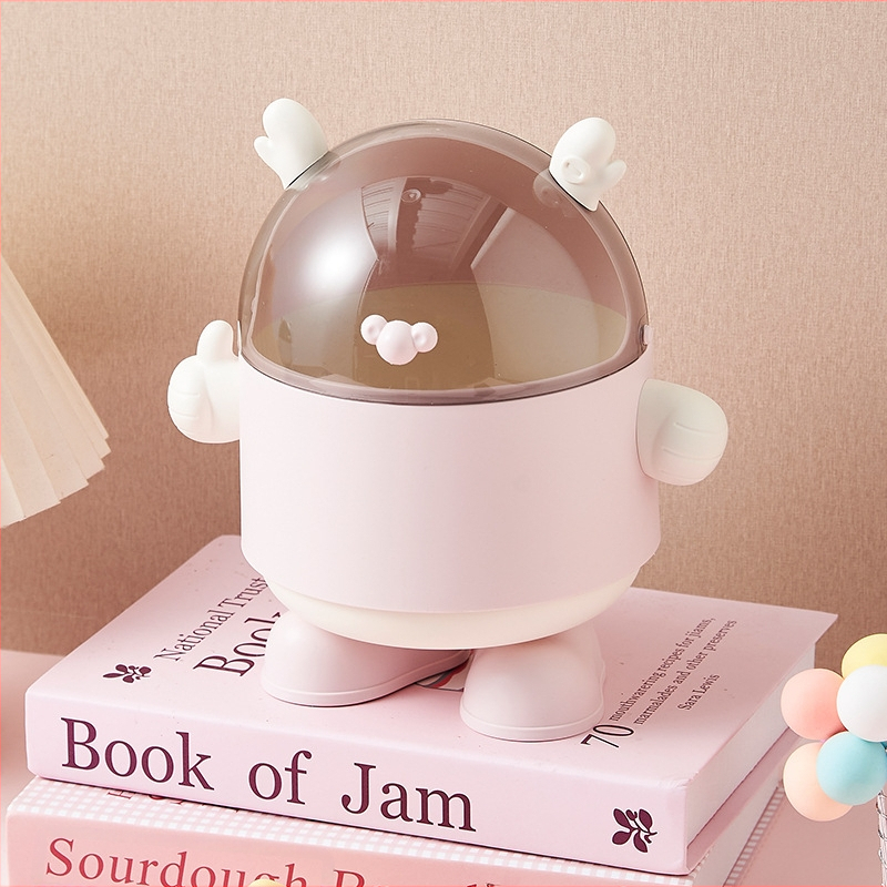 Internet Red Desktop prügikast kodukontorisse loominguline väike valge draakon koomiksi hoiutünn mitmesugune hoiukast Songtai hulgimüük