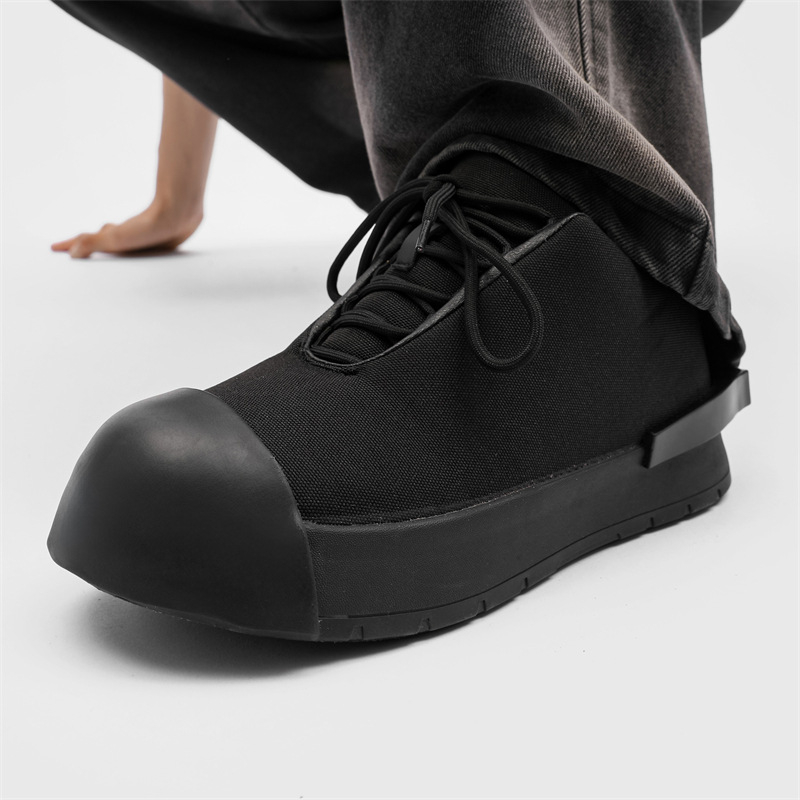 Férfi cipők 2024 nyara Új ifjúsági nagy orrú vastag talpú cipők Férfi lélegző, magasított sport- és szabadidős divatos cipők férfiaknak