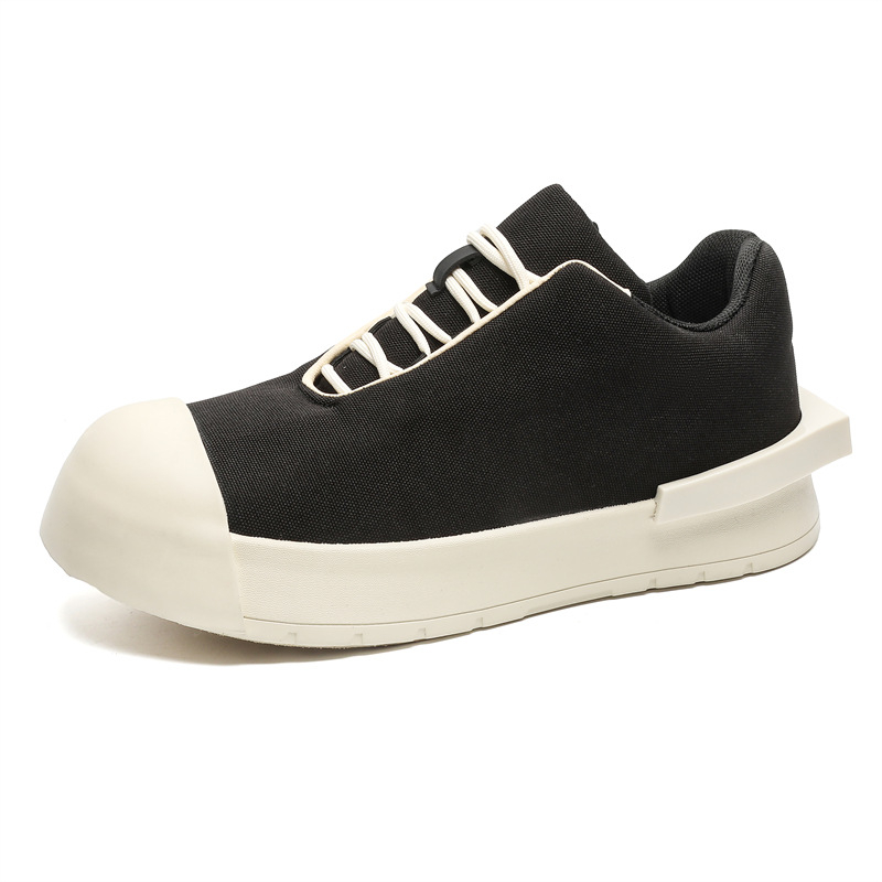 Férfi cipők 2024 nyara Új ifjúsági nagy orrú vastag talpú cipők Férfi lélegző, magasított sport- és szabadidős divatos cipők férfiaknak