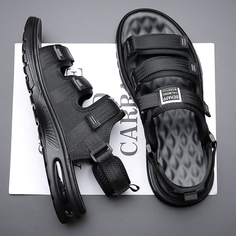 Sandale de vară pentru bărbați, sandale cu vârf deschis, sandale casual la modă, explozii rezistente la uzură, pantofi de plajă, sandale casual pentru bărbați