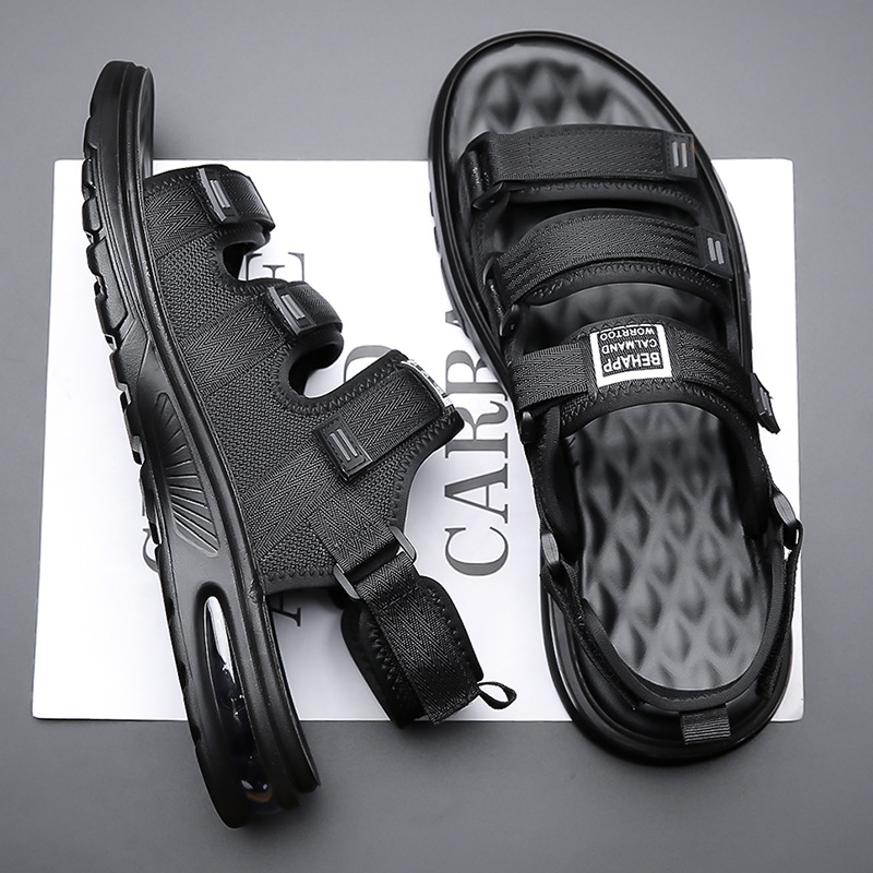 Sandale de vară pentru bărbați, sandale cu vârf deschis, sandale casual la modă, explozii rezistente la uzură, pantofi de plajă, sandale casual pentru bărbați