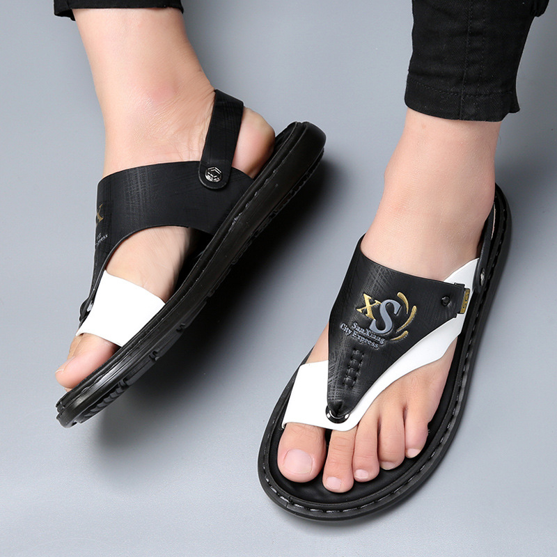 2025 Új Férfi Cipők Ifjúsági Randicipők Puha Talpú Színblokkos Szandálok Lélegző Vízálló Papucsok Papucsok