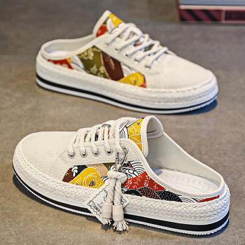 2025 tavaszi és nyári új, divatos, sokoldalú, ifjúsági, alkalmi, lélegző, szövetből készült férfi cipők, alkalmi, bebújós cipők