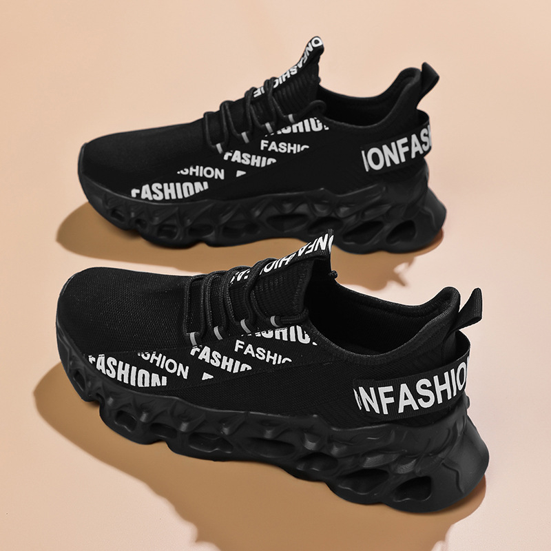 Pantofi sport respirabili pentru bărbați, mărimi mari, țesute zburătoare, en-gros, din fabrică