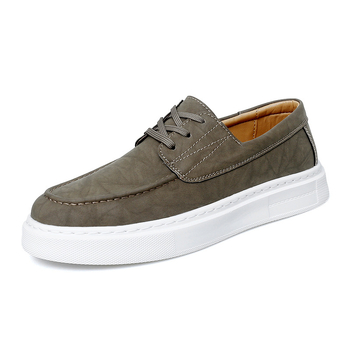 Νέα Ανδρικά Casual Παπούτσια Δερμάτινα Slip-on Loafers Ελαστικά Slip-on Casual Παπούτσια Ελαφριά Παπούτσια Σανίδας