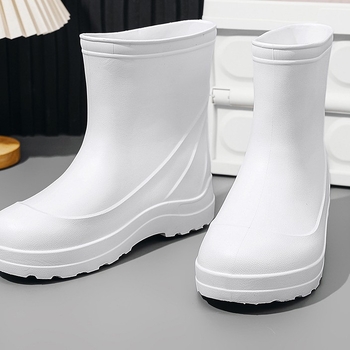 Vodootporne, otporne na habanje, neklizajuće, uljane radne cipele, srednja cipela, Baotou kišne cipele, tvornica montažne trake, vodene cipele S668