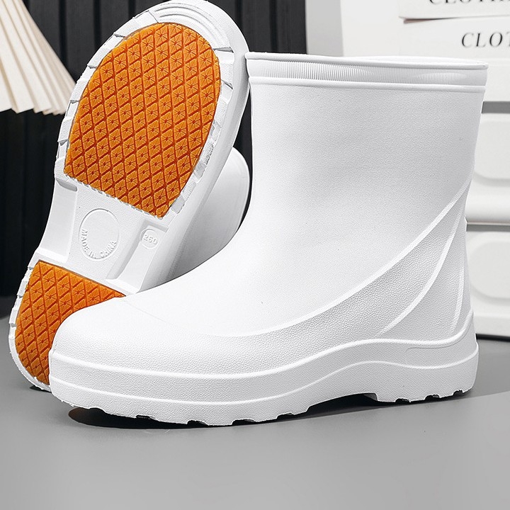 Vodootporne, otporne na habanje, neklizajuće, uljane radne cipele, srednja cipela, Baotou kišne cipele, tvornica montažne trake, vodene cipele S668