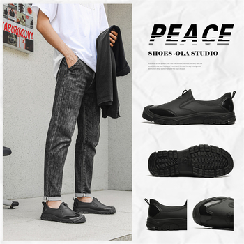 Μοντέρνες μπότες βροχής για άνδρες με μαλακό πάτο, αδιάβροχα παπούτσια για υπαίθριες δραστηριότητες, παπούτσια ψαρέματος για όλες τις χρήσεις, αντιολισθητικά παπούτσια κουζίνας από καουτσούκ, παπούτσια πλυσίματος αυτοκινήτων