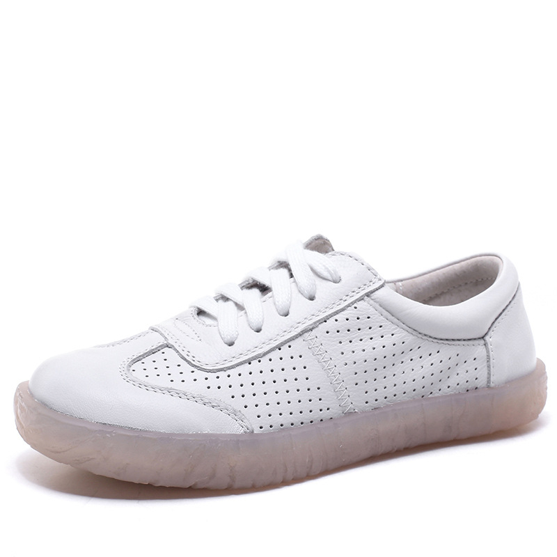 Primăvara și vara noi Mori femei Cave pantofi cu fund moale gol sandale din piele pentru femei sandale confortabile pentru femei însărcinate pantofi Mori femei pantofi de asistentă medicală