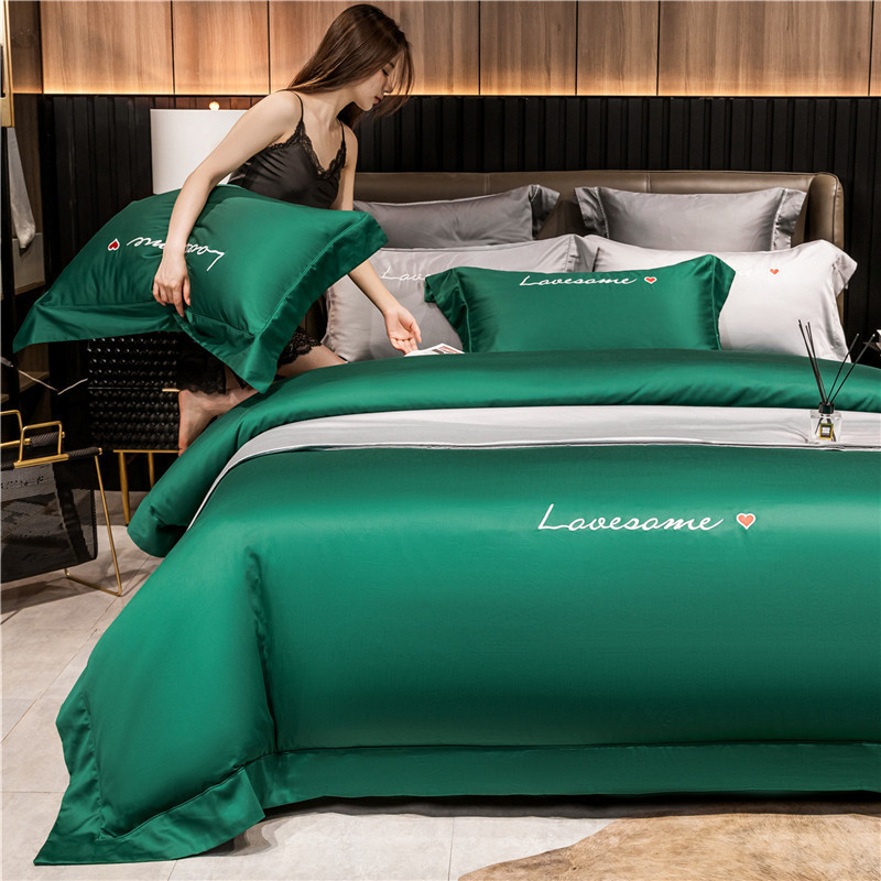 Βαμβακερά κλινοσκεπάσματα ξενοδοχείου πέντε αστέρων, σετ 120 τεμαχίων από βαμβάκι με μακριά ραφές, σετ 100 τεμαχίων από βαμβακερό καπέλο, απευθείας πωλήσεις