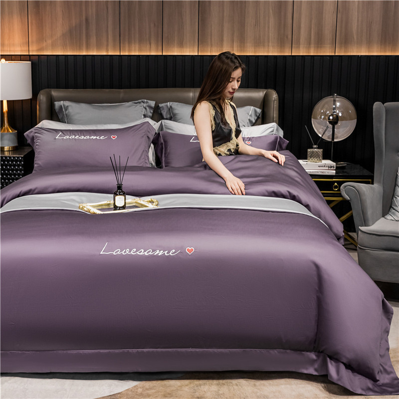 Βαμβακερά κλινοσκεπάσματα ξενοδοχείου πέντε αστέρων, σετ 120 τεμαχίων από βαμβάκι με μακριά ραφές, σετ 100 τεμαχίων από βαμβακερό καπέλο, απευθείας πωλήσεις