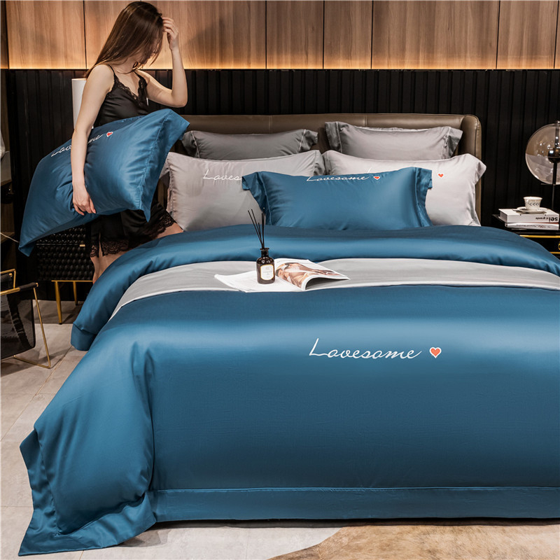 Βαμβακερά κλινοσκεπάσματα ξενοδοχείου πέντε αστέρων, σετ 120 τεμαχίων από βαμβάκι με μακριά ραφές, σετ 100 τεμαχίων από βαμβακερό καπέλο, απευθείας πωλήσεις