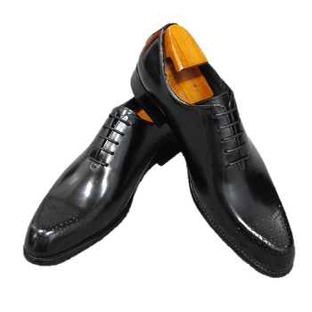 Ανδρικά παπούτσια υψηλής ποιότητας από δέρμα αγελάδας πρώτης στρώσης, χειροποίητα, με μυτερή μύτη, κατάλληλα για γραφείο, κοινωνικές περιστάσεις