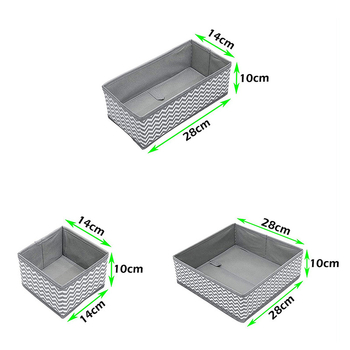 Összecsukható fehérnemű tárolódoboz zokni tárolódoboz vegyes tárolódoboz asztali szervező