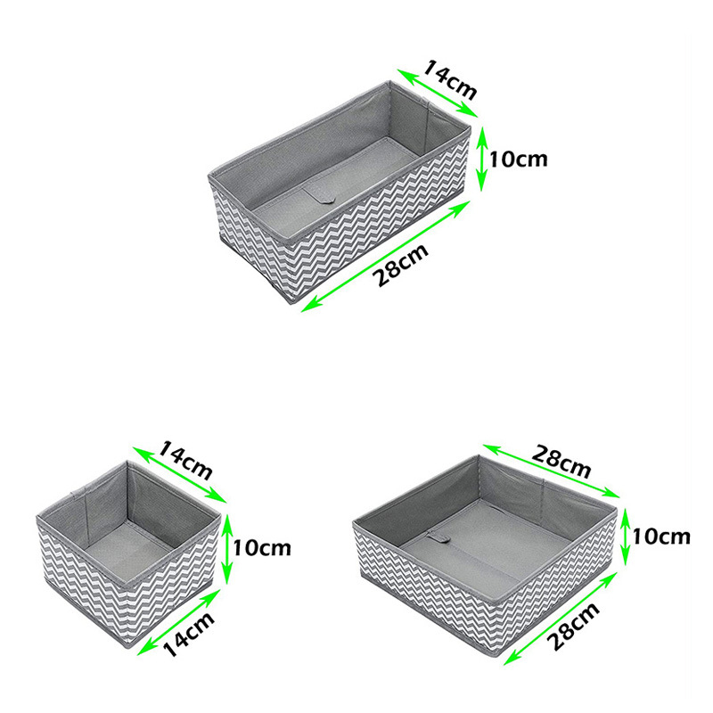 Összecsukható fehérnemű tárolódoboz zokni tárolódoboz vegyes tárolódoboz asztali szervező