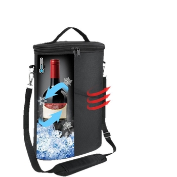 Kaasaskantav veinijahutuskott, lekkekindel, isoleeritud, polsterdatud veinikinkekott, kandekäepidemega, reguleeritava õlarihmaga