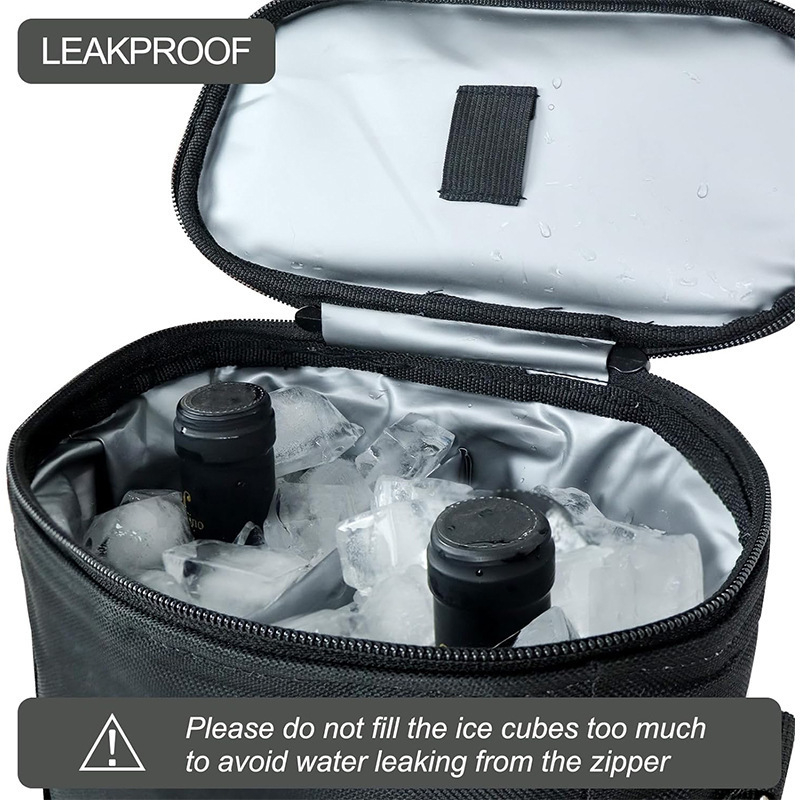 Kaasaskantav veinijahutuskott, lekkekindel, isoleeritud, polsterdatud veinikinkekott, kandekäepidemega, reguleeritava õlarihmaga