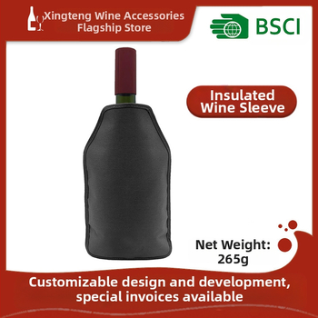 Geeljahutusega jääkott, jääveiniümbris, jääkott, punase veini kott, veini isolatsiooniga veinikott, kuuma ja külma kaheotstarbeline isolatsioon ja külmhoiuteenus