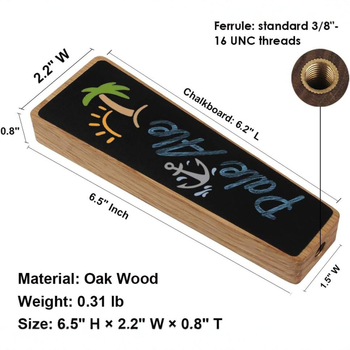 Határokon átnyúló fa sörcsap fogantyú táblára szerelhető csap fogantyúval söröshordó kapcsoló tartozékok csap fogantyú