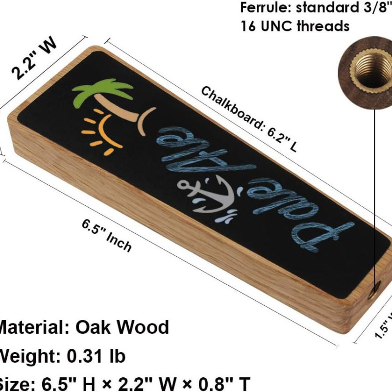 Határokon átnyúló fa sörcsap fogantyú táblára szerelhető csap fogantyúval söröshordó kapcsoló tartozékok csap fogantyú