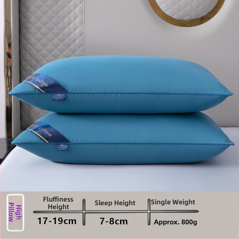 [Cumpără unul, primești unul gratuit] Pereche de perne de hotel de cinci stele, cu miez de pernă lavabilă pentru un singur adult, protecție pentru gât, miez de pernă din catifea cu pene