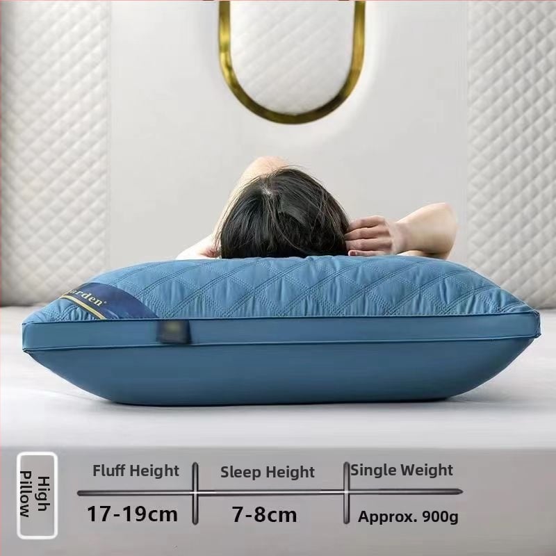 [Cumpără unul, primești unul gratuit] Pereche de perne de hotel de cinci stele, cu miez de pernă lavabilă pentru un singur adult, protecție pentru gât, miez de pernă din catifea cu pene