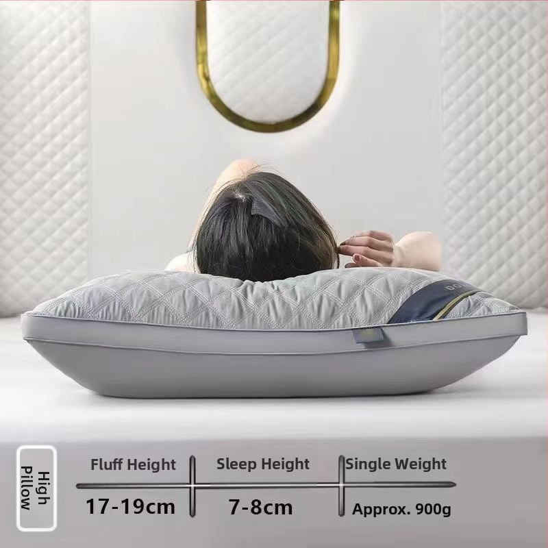 [Cumpără unul, primești unul gratuit] Pereche de perne de hotel de cinci stele, cu miez de pernă lavabilă pentru un singur adult, protecție pentru gât, miez de pernă din catifea cu pene