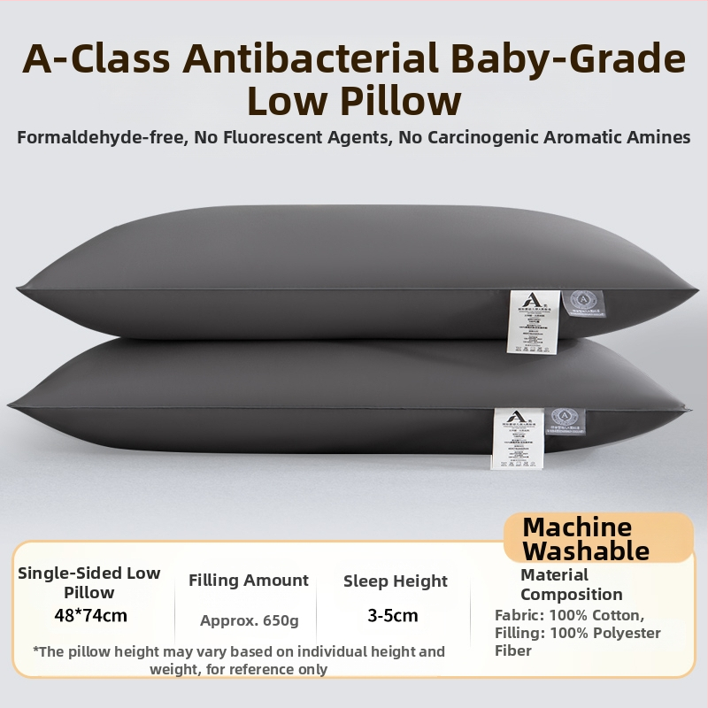 [Cumpără unul, primești unul gratuit] Pereche de perne de hotel de cinci stele, cu miez de pernă lavabilă pentru un singur adult, protecție pentru gât, miez de pernă din catifea cu pene