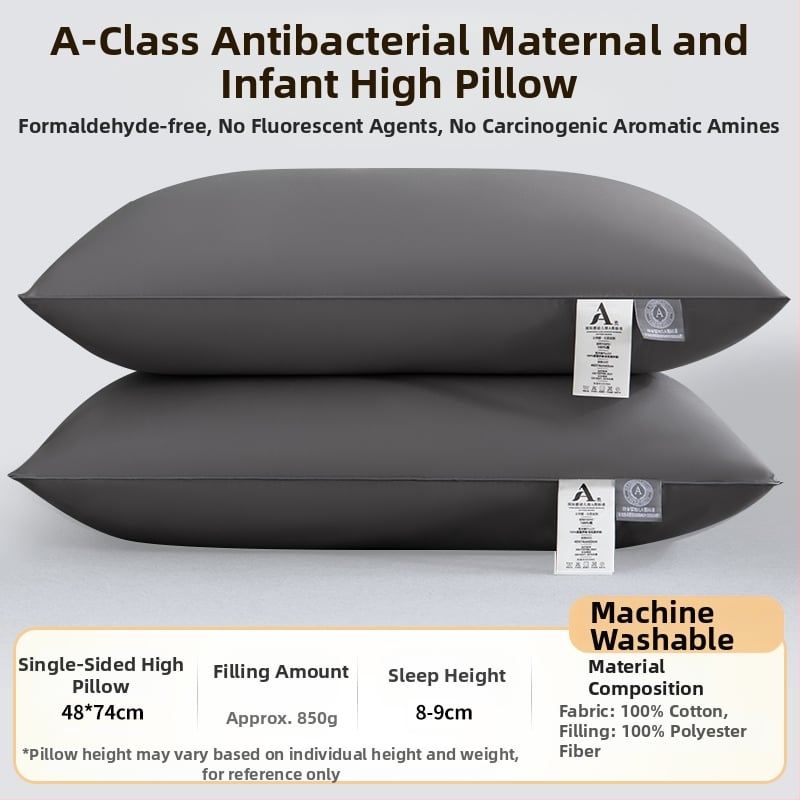 [Cumpără unul, primești unul gratuit] Pereche de perne de hotel de cinci stele, cu miez de pernă lavabilă pentru un singur adult, protecție pentru gât, miez de pernă din catifea cu pene