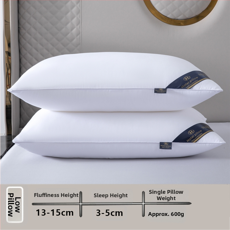 [Cumpără unul, primești unul gratuit] Pereche de perne de hotel de cinci stele, cu miez de pernă lavabilă pentru un singur adult, protecție pentru gât, miez de pernă din catifea cu pene