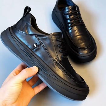 [Αληθινό Δέρμα] 2024 Νέα Αναπνέοντα Δερμάτινα Παπούτσια για Άνοδο Ύψους, Ανδρικά, Μαλακή Δερμάτινη Σόλα, Κορεάτικο Στυλ, Τα πιο Ευκολα για Ταιριασμα, Μοντέρνα Παπούτσια