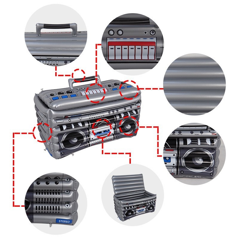 Gamintojo paruoštas pripučiamas radijo ledo kibiras, baras, Ktv lobių dėžutė, ledo baseinas, šventinis gėrimas, ledo kibiras
