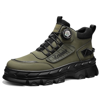 Martin Boots Férfi Magasszárú Téli Brit Stílusú Retro Alkalmi Bőr Csizma Kültéri Mászáshoz Vízálló Csúszásgátló Magasító Munkaruházati Csizma