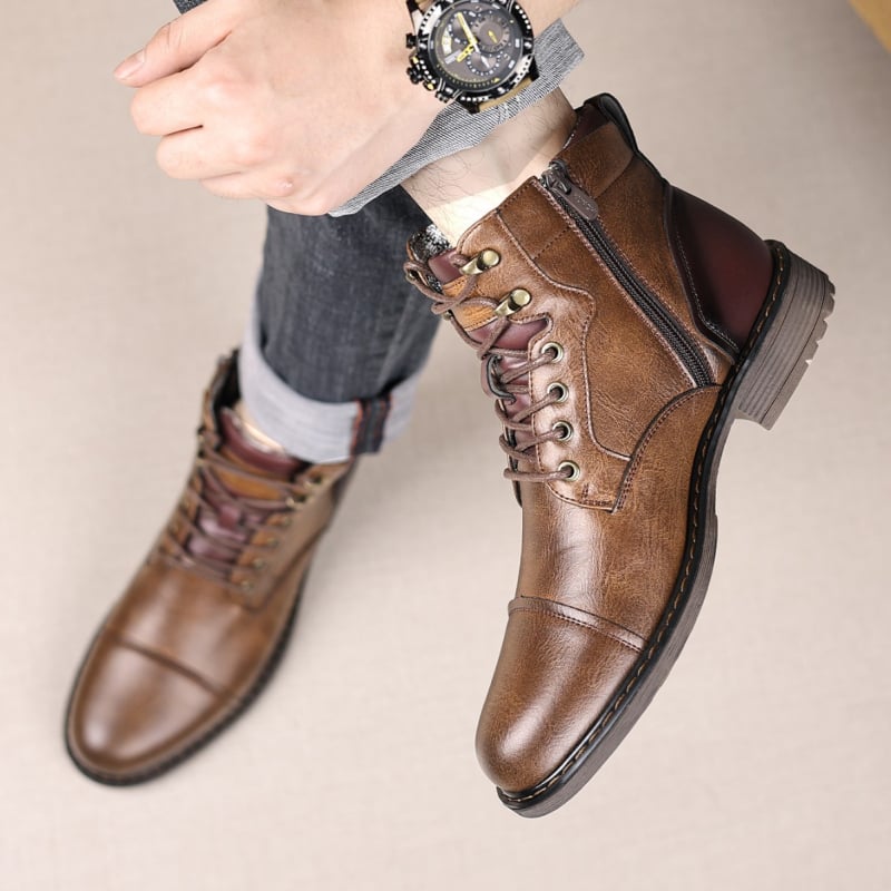 Piiriülesed meeste saapad 3787 lukuga meeste nahast saapad tööriiete saapad Opp kotipakend ilma kingakarbita, valmis kohaletoimetamiseks